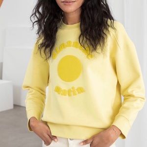 French yellow & Other Stories crew sweatshirt